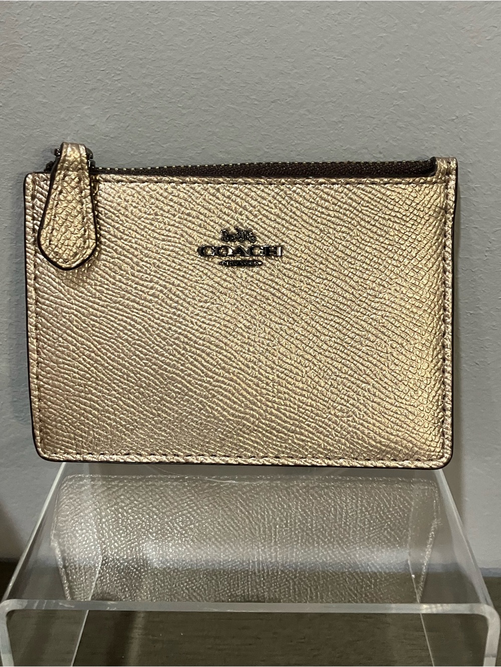Coach Metallic Gold Card Wallet
